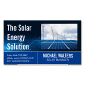 Windmolen en zonnepanelen | Energie Magnetisch Visitekaartje (Voorkant)