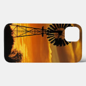 Windmolen en zonsondergang, William Creek, Oodnada Case-Mate iPhone Case (Achterkant (horizontaal))