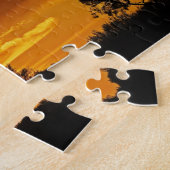 Windmolen en zonsondergang, William Creek, Oodnada Legpuzzel (Zijkant)