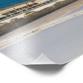 Windmolen en zoutpannen in de salina van Trapani Foto Afdruk (Hoek)