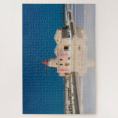 Windmolen en zoutpannen in de salina van Trapani Legpuzzel (Verticaal)