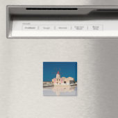 Windmolen en zoutpannen in de salina van Trapani Magneet (Insitu (Vaatwasser))