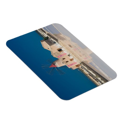 Windmolen en zoutpannen in de salina van Trapani Magneet (Rechterzijde)