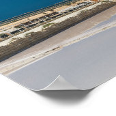 Windmolen en zoutpannen in de salina van Trapani Poster (Hoek)