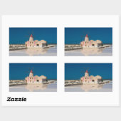 Windmolen en zoutpannen in de salina van Trapani Rechthoekige Sticker (Vel)