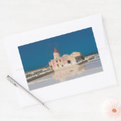 Windmolen en zoutpannen in de salina van Trapani Rechthoekige Sticker (Envelop)