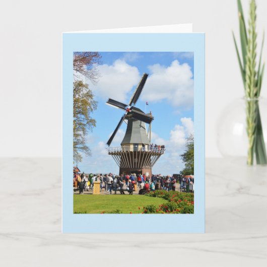 Windmolen Feestdagen Kaart (Voorkant)
