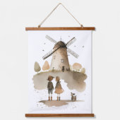 Windmolen Hangend Wandkleed (Voorkant)