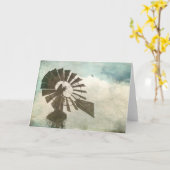 Windmolen in de hemel kaart (Gele Bloem)