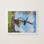 Windmolen in de Keukenhof tuinen Legpuzzel (Horizontaal)