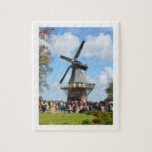 Windmolen in de Keukenhof tuinen Legpuzzel