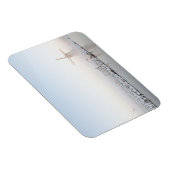 Windmolen in de sneeuw in de winter rechthoekige m magneet (Rechterzijde)