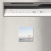 Windmolen in de sneeuw in de wintermagneet magneet (Insitu (Vaatwasser))