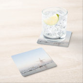 Windmolen in de sneeuw in het onderzetter van de w (Insitu)