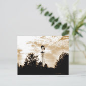 Windmolen in Dusk Briefkaart (Staand voorkant)