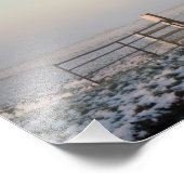 Windmolen in een winterlandschap foto afdruk (Hoek)