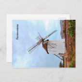 Windmolen in Fuerteventura. Briefkaart (Voorkant / Achterkant)