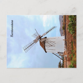 Windmolen in Fuerteventura. Briefkaart