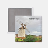 Windmolen in Fuerteventura Magneet (Voorkant / Achterkant)