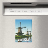 Windmolen in Kinderdijk Nederland Magneet (Insitu (Vaatwasser))