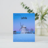 Windmolen in Letland Briefkaart (Staand voorkant)