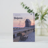 Windmolen in Nessebar Bulgarije Briefkaart (Staand voorkant)