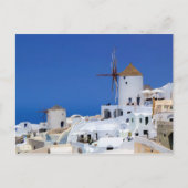 Windmolen in Oia, Santorini, Griekenland Briefkaart (Voorkant)