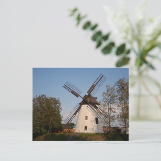windmolen in Podersdorf Briefkaart (Staand voorkant)