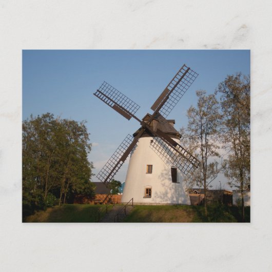 windmolen in Podersdorf Briefkaart (Voorkant)