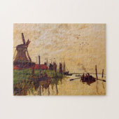 Windmolen in Zaandam Monet Fine Art Legpuzzel (Horizontaal)