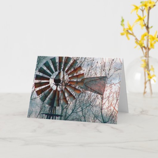 Windmolen Kaart (Gele Bloem)