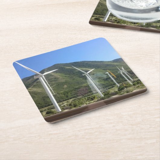 Windmolen Kartonnen Onderzetters (Schuin)