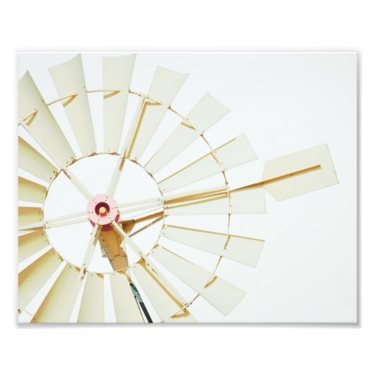 Windmolen Landenboerderijstijl Foto Afdruk (Voorkant)