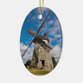 Windmolen met blauwe lucht keramisch ornament (Links)