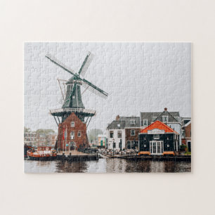 Windmolen Molen Rivier Wind Holland Nederland Legp Legpuzzel