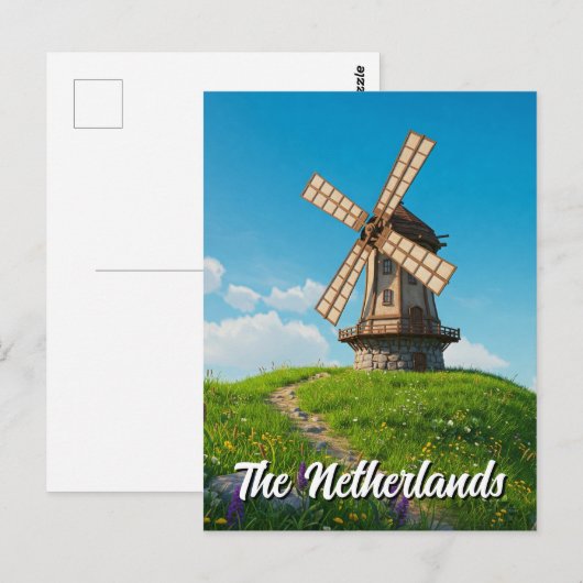 Windmolen Nederland Briefkaart (Voorkant / Achterkant)