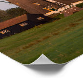 Windmolen onder volle maan poster (Hoek)