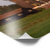 Windmolen onder volle maanfotoafdrukken foto afdruk (Hoek)