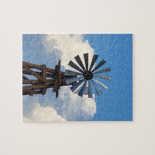 Windmolen op de foto van Sky Legpuzzel (Horizontaal)