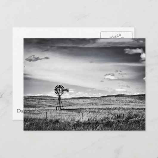 Windmolen op het Briefkaart der vlakten (Voorkant / Achterkant)