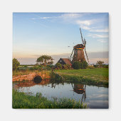 Windmolen op het platteland in Holland magneet (Voorkant)