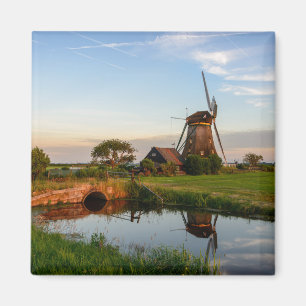 Windmolen op het platteland van Holland magnet