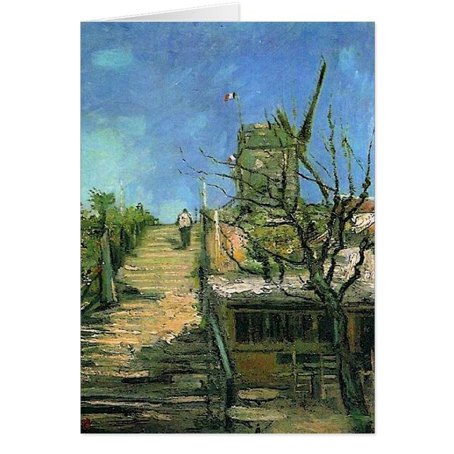 Windmolen op Montmartre (F271) Van Gogh Fine Art (Voorkant)