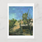Windmolen op Montmartre (F271) Van Gogh Fine Art Briefkaart (Voorkant)