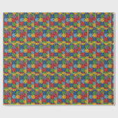 Windmolen Patchwork Dekbed Patroon Cadeaupapier (Vlak)