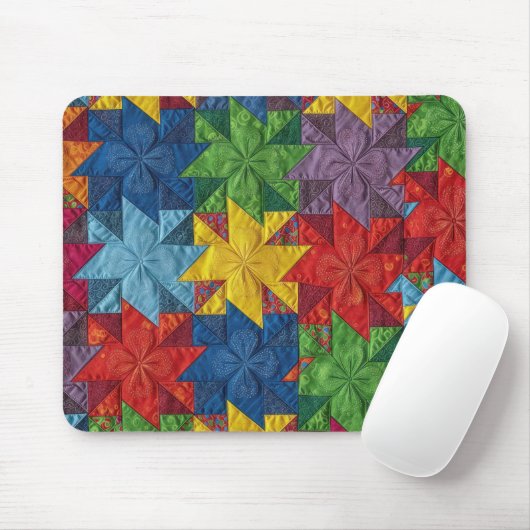 Windmolen Patchwork Dekbed Patroon Muismat (Met muis)