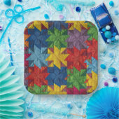 Windmolen Patchwork Dekbed Patroon Papieren Bordje (Feest)