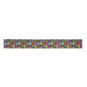 Windmolen Patchwork Dekbed Patroon Satijnen Lint (Voorkant)