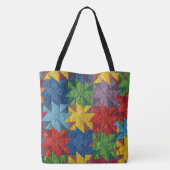 Windmolen Patchwork Dekbed Patroon Tote Bag (Achterkant)