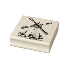 Windmolen Rubber Stamp Rubberstempel